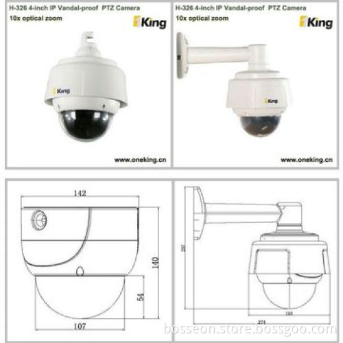 PTZ mini module 12x/10x optical zoom speed dome camera